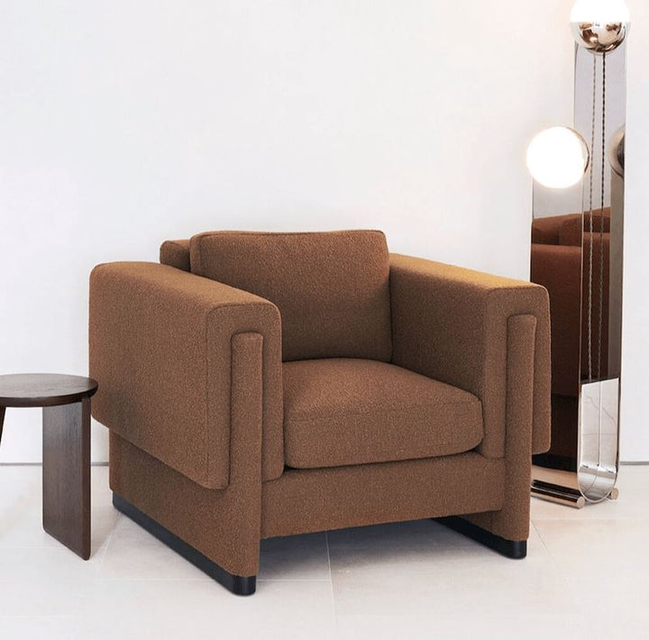 Howard Single Sofa Urban Crescent Interior Brown 