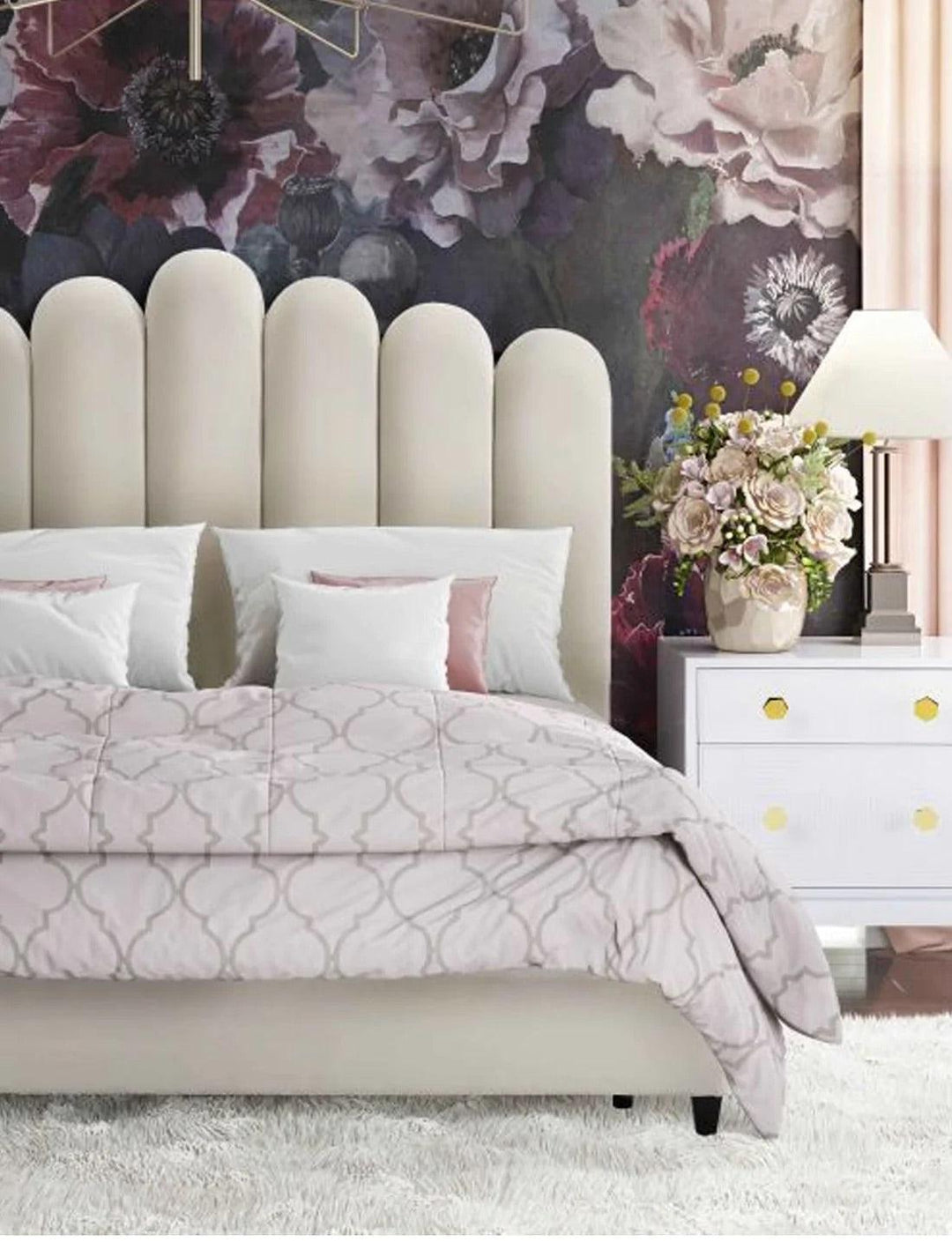 Pompeii Bedframe Urban Crescent Interior 